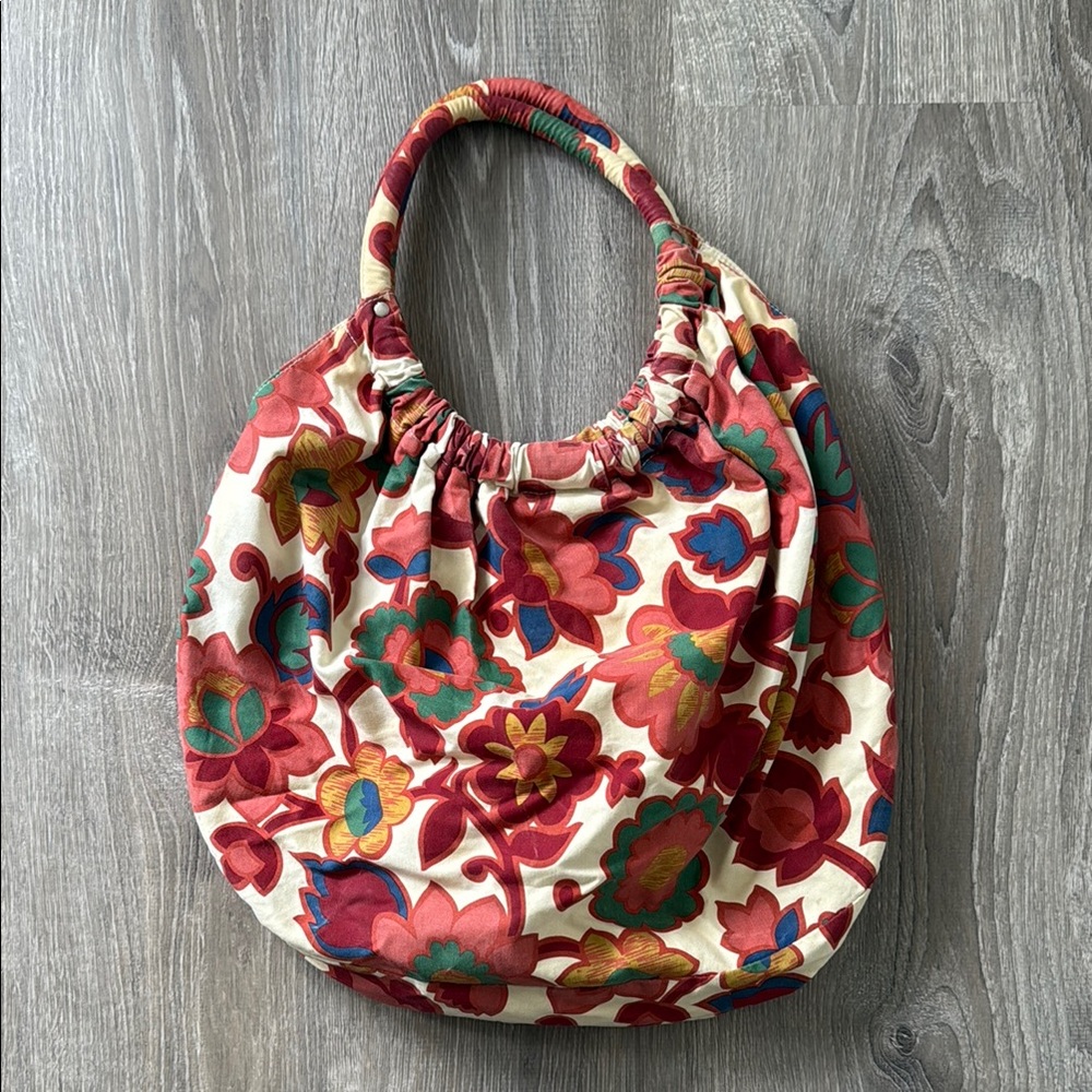 Large Floral Hobo Tote Bag, Cute Beach Tote